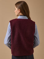 Veste sans manches en sherpa femme - 2