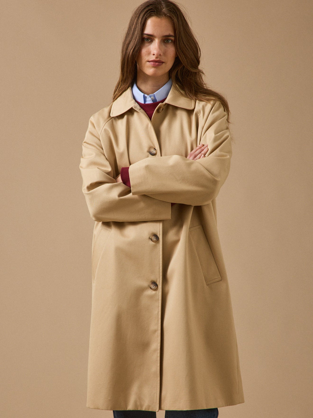Trench long coton biologique femme - 2