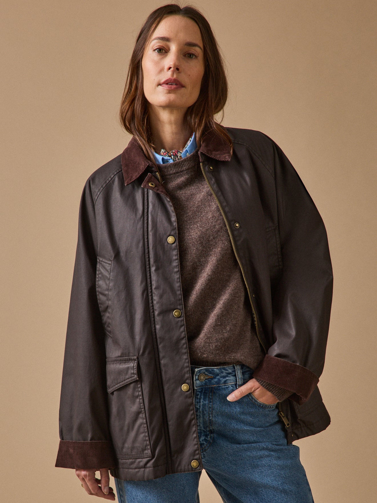Veste femme coton enduit - 3