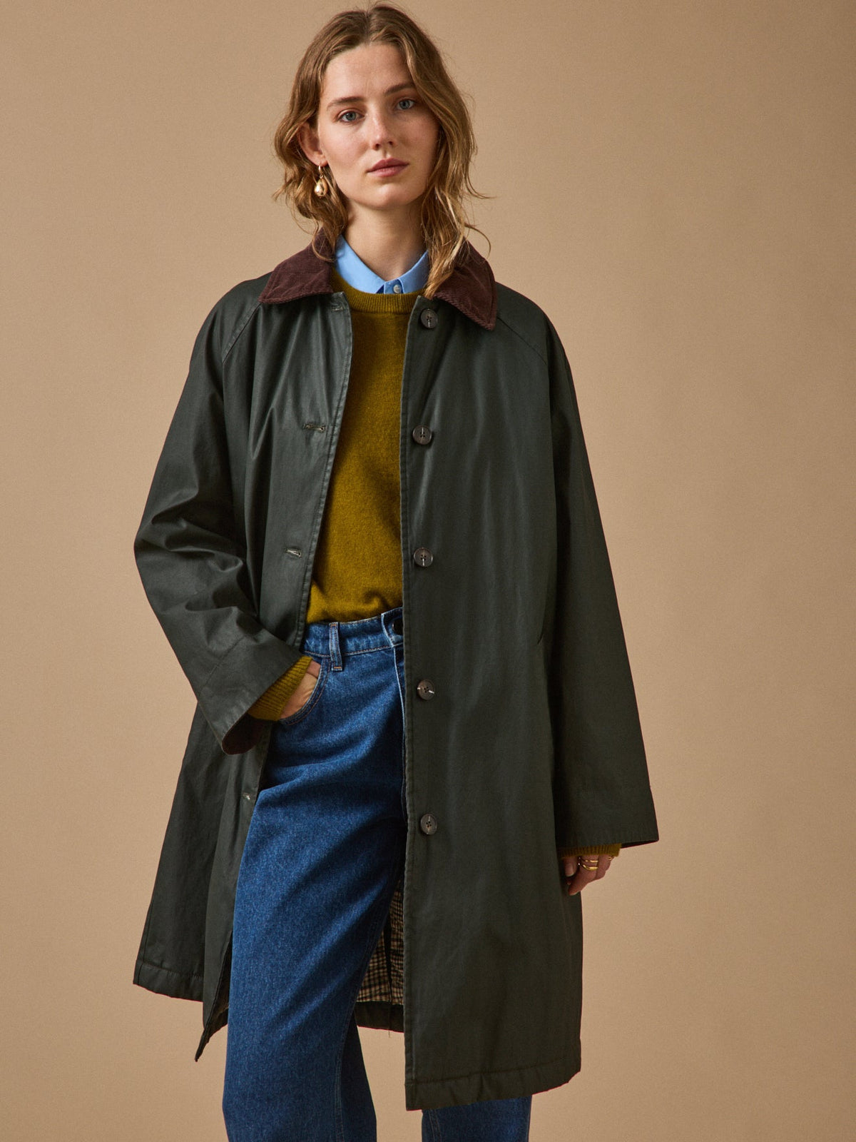 Pardessus femme en toile enduite - 1