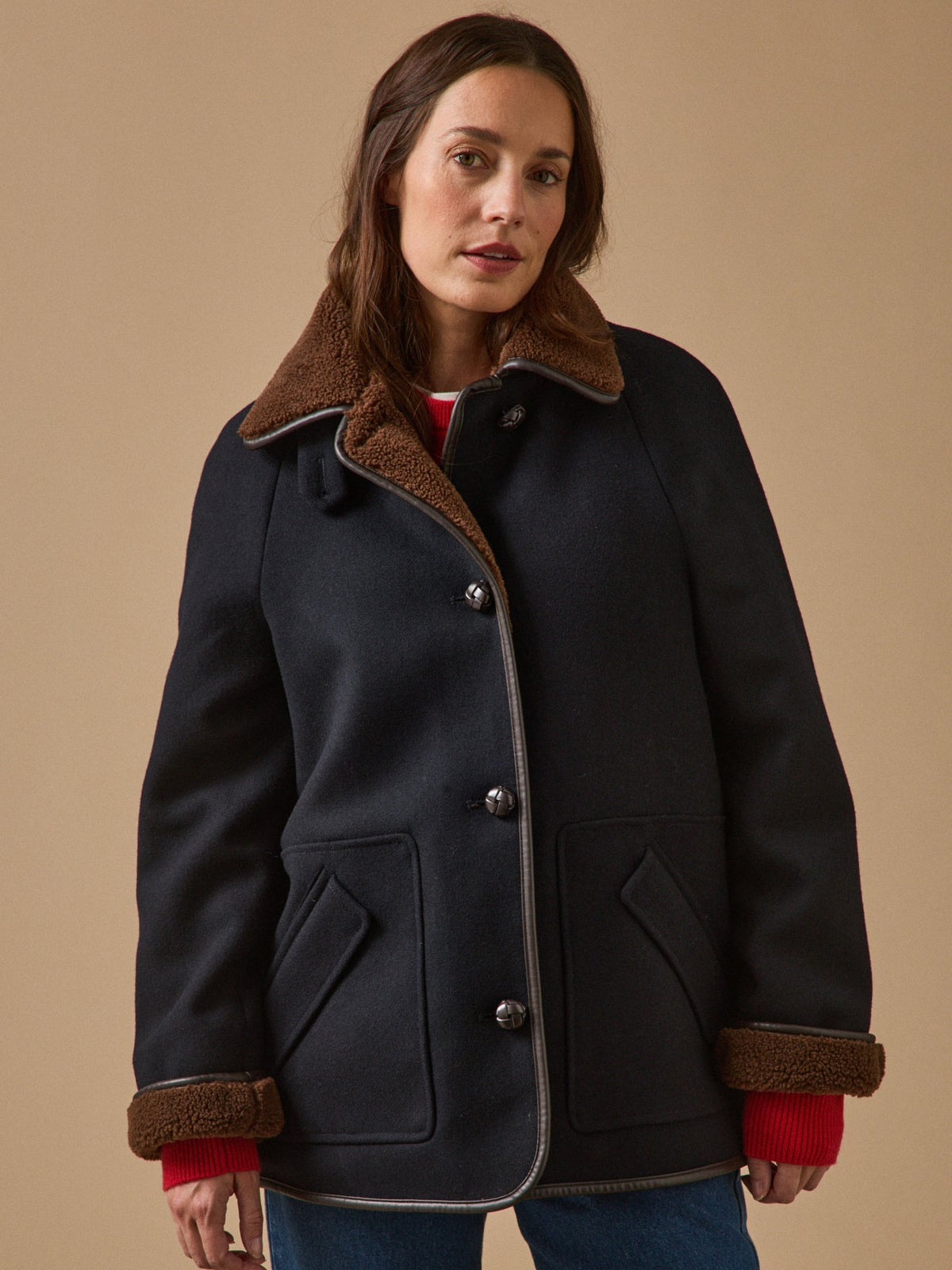 Manteau gansé intérieur sherpa femme - 2