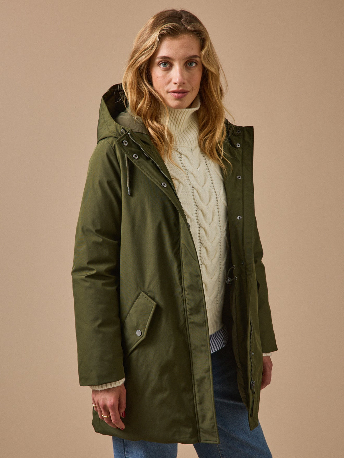 Parka longue matelassée femme - 1