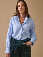 Chemise femme oxford coton biologique Émilie - 1