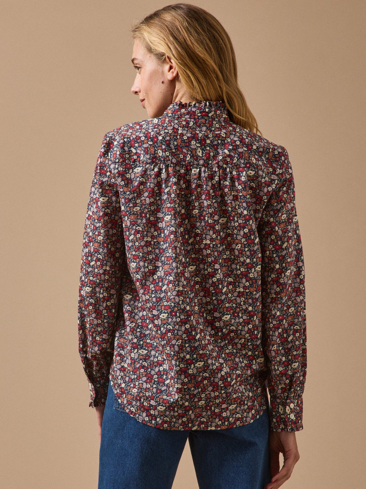 Blouse femme tissu Liberty - Coupe Émilie - 2