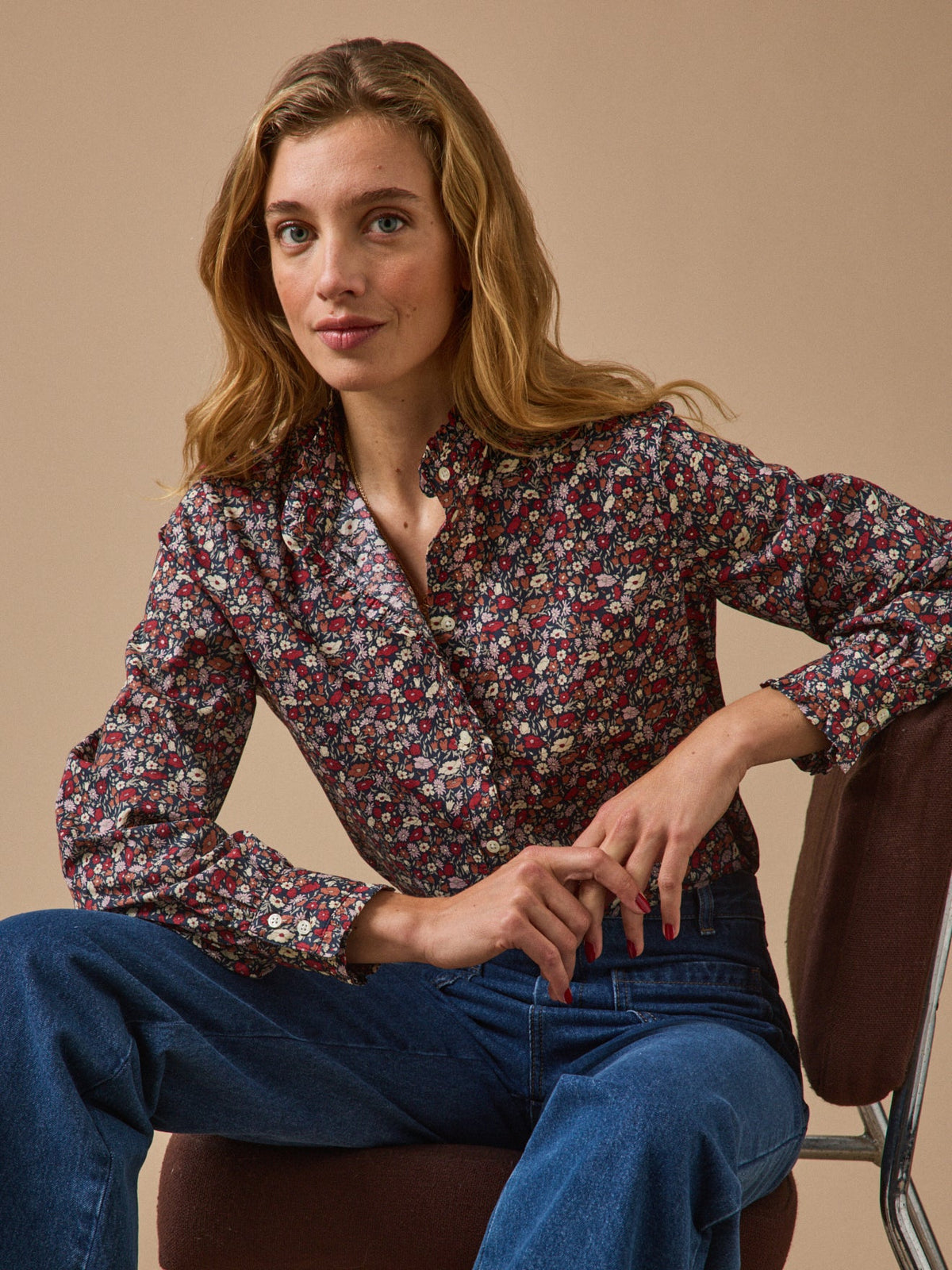 Blouse femme tissu Liberty - Coupe Émilie - 1