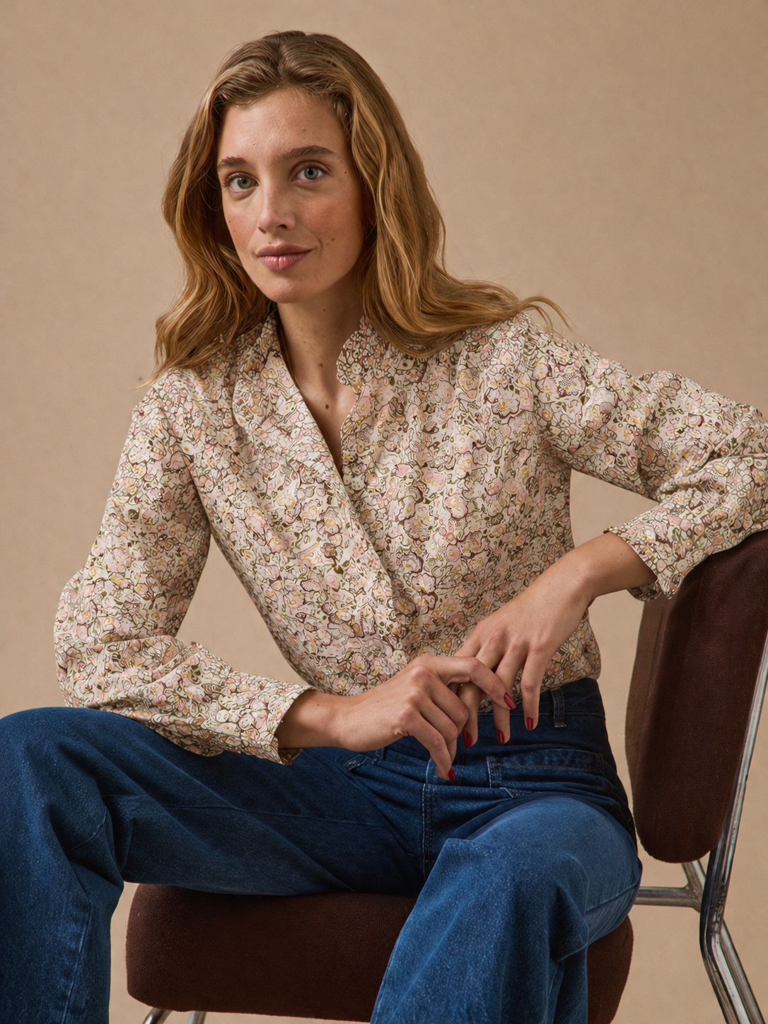Blouse femme tissu Liberty - Coupe Émilie - 3