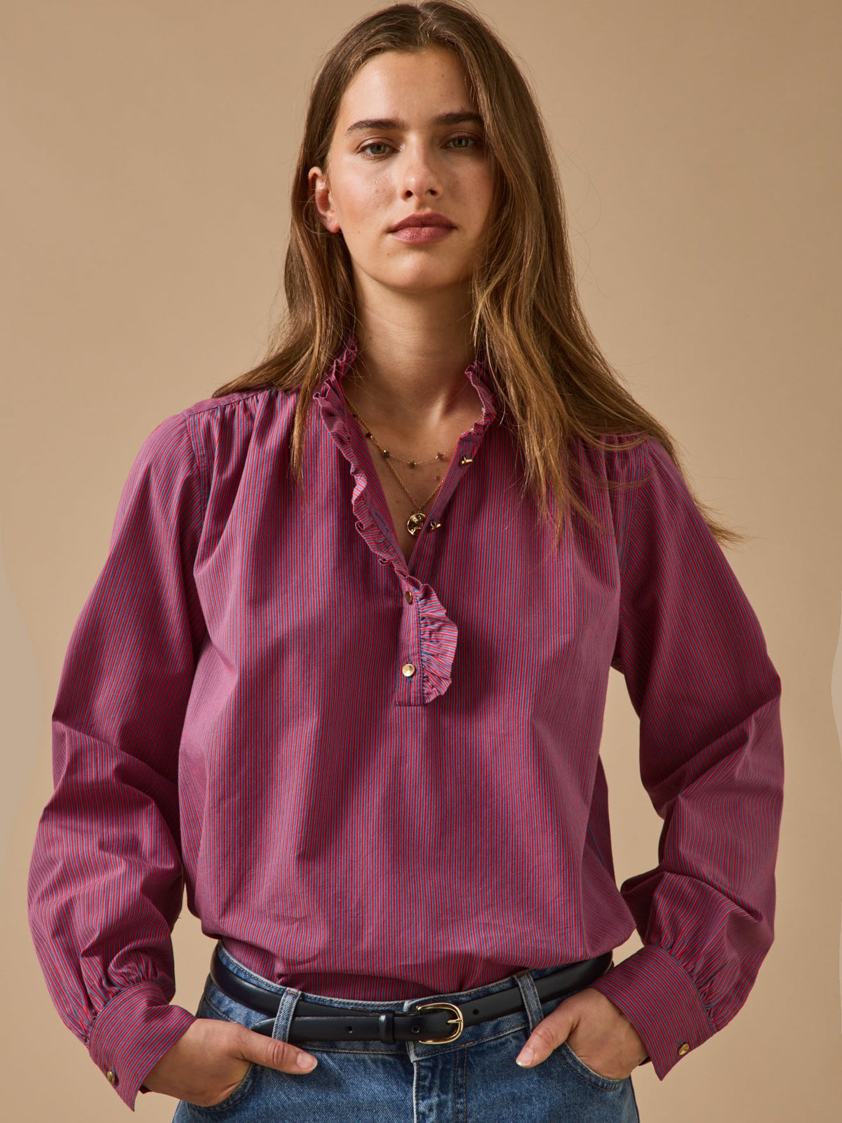 Blouse rayée femme - Coupe Noémie - 1