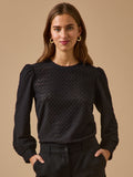 T-shirt jacquard femme - 1