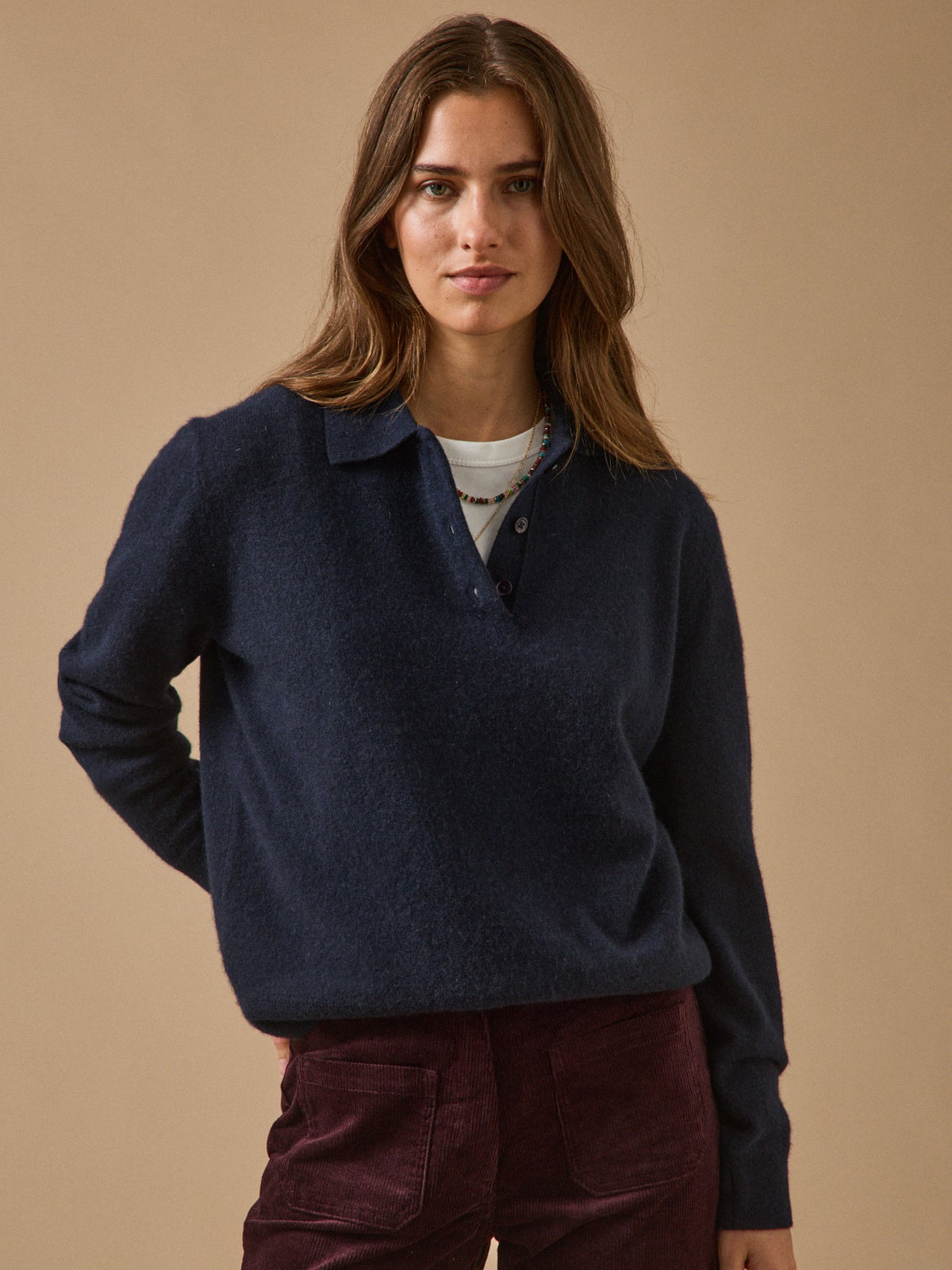 Pull col polo femme - Collection Cachemire - 3
