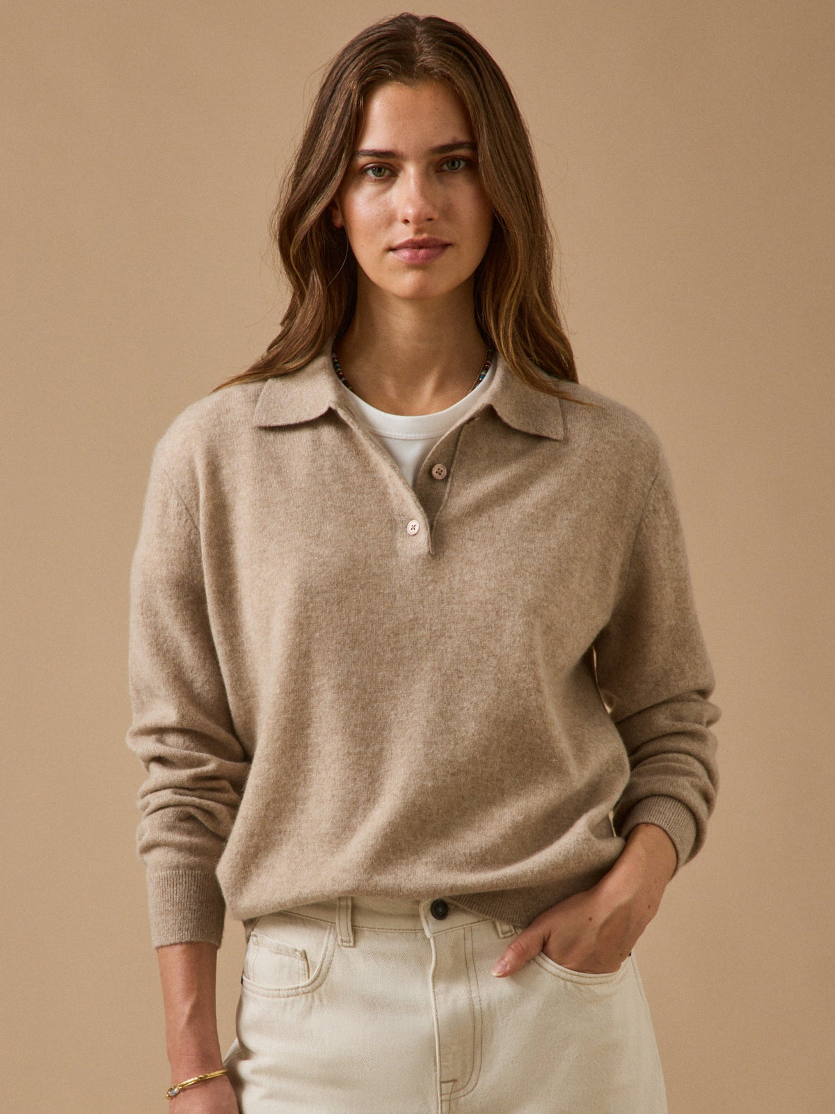 Pull col polo femme - Collection Cachemire - 1