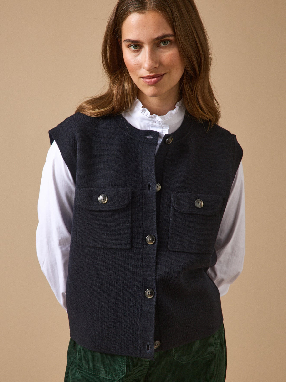 Gilet sans manches maille milano femme - 1