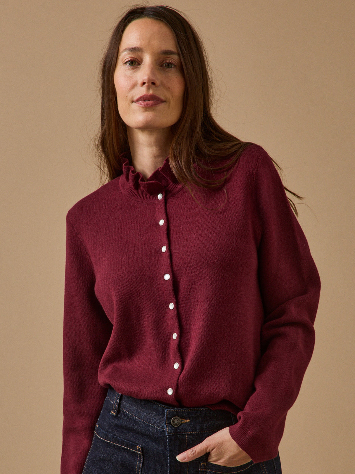 Gilet femme coton biologique et cachemire - 1