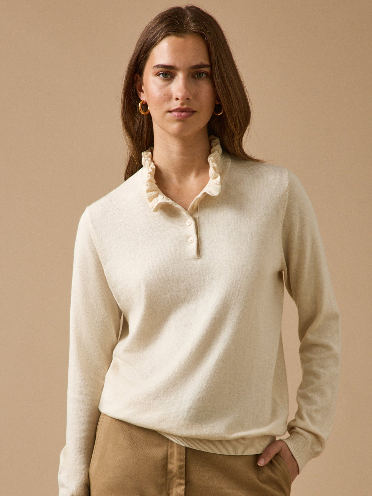 Pull femme coton et laine mérinos RWS* - 1