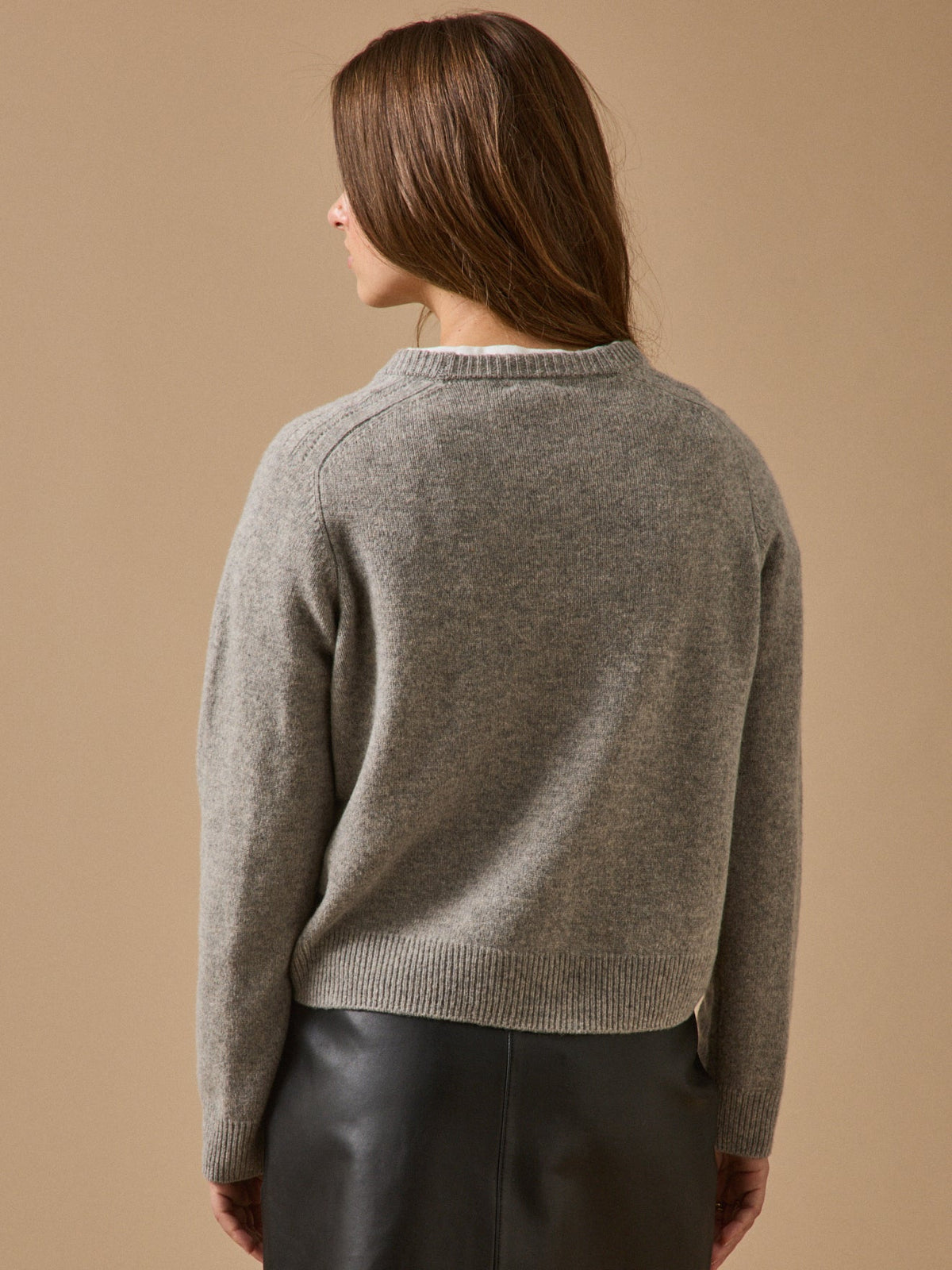 Pull col rond femme laine mérinos RWS* - 2