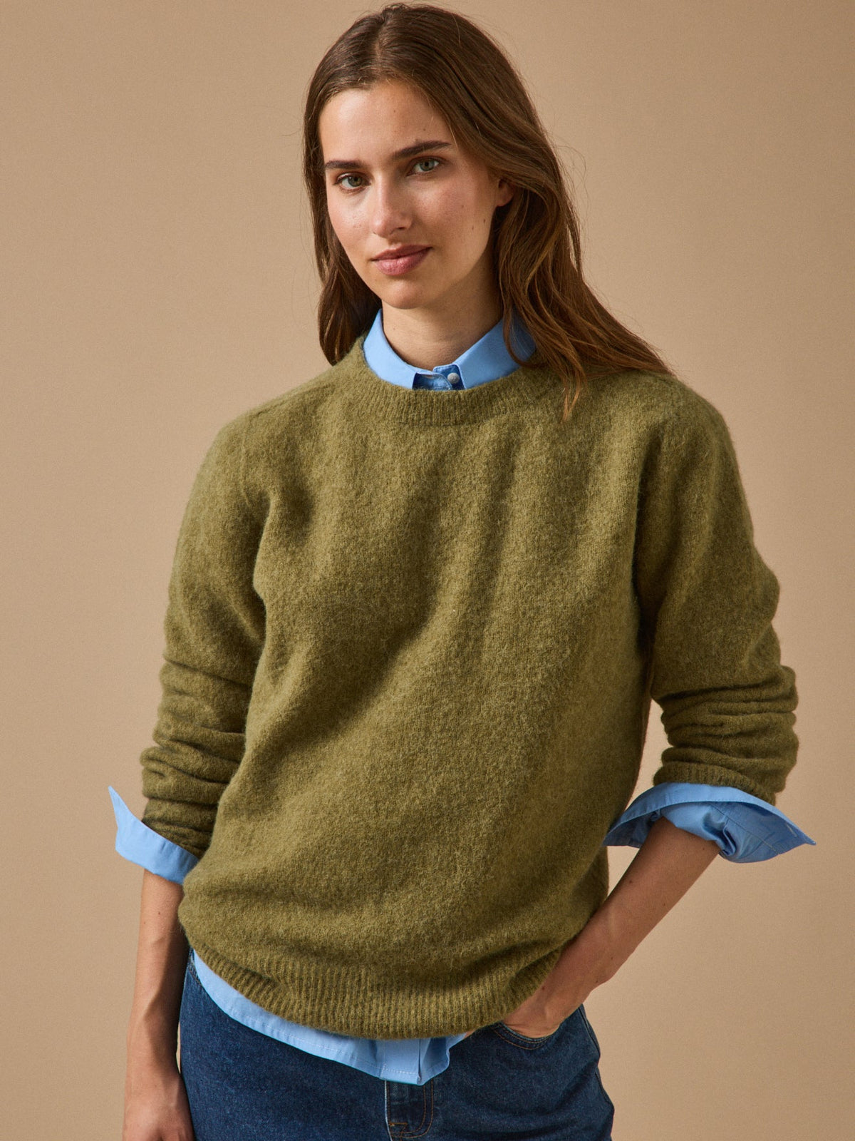 Pull femme alpaga et laine - Cyrillus X les 3 Tricoteurs - 1