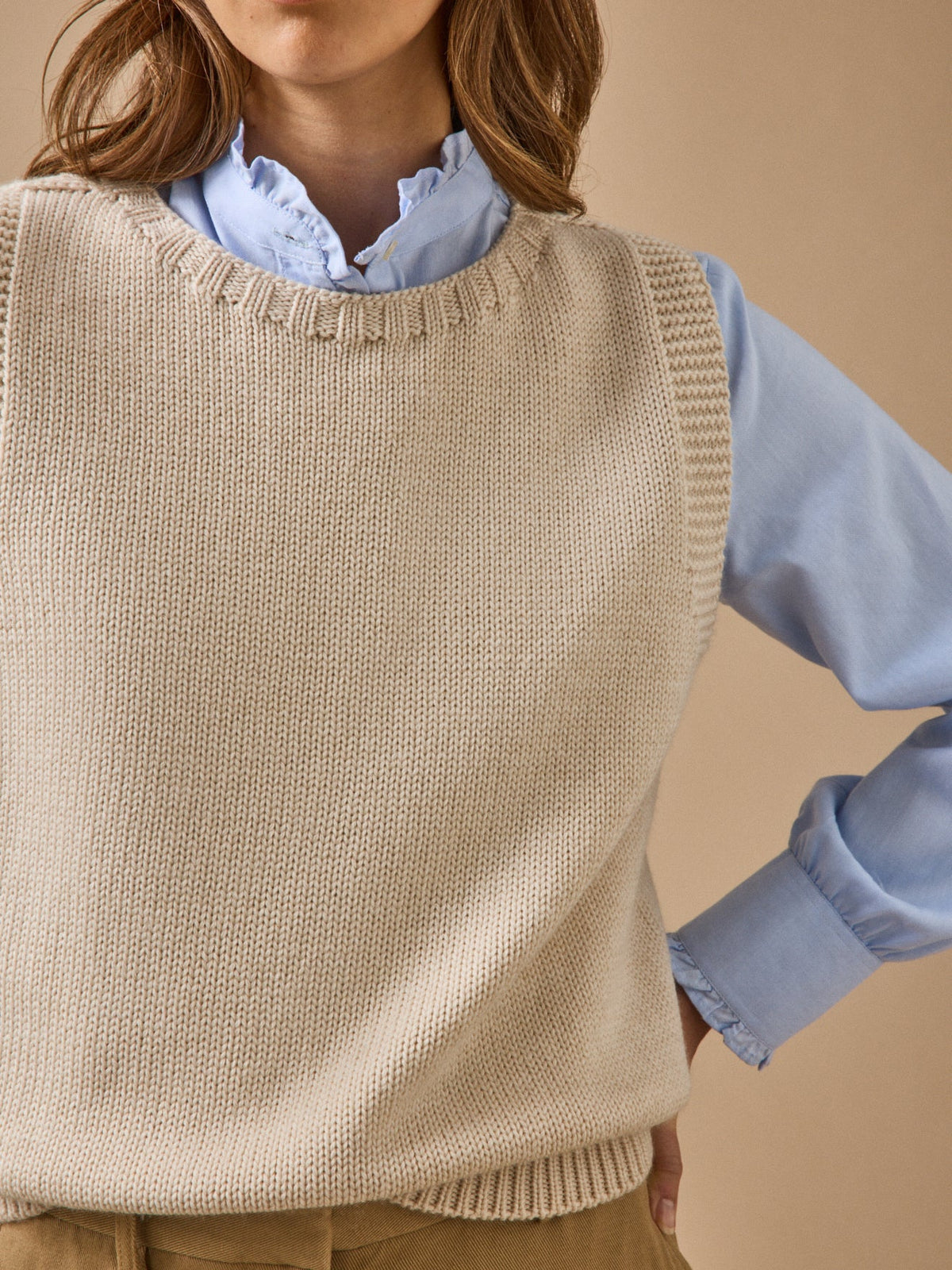 Pull laine mérinos Femme - Cyrillus X les 3 Tricoteurs - 1