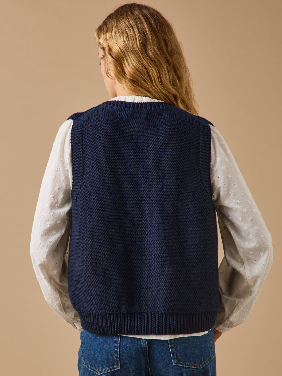 Gilet laine mérinos Femme - Cyrillus X les 3 Tricoteurs - 2