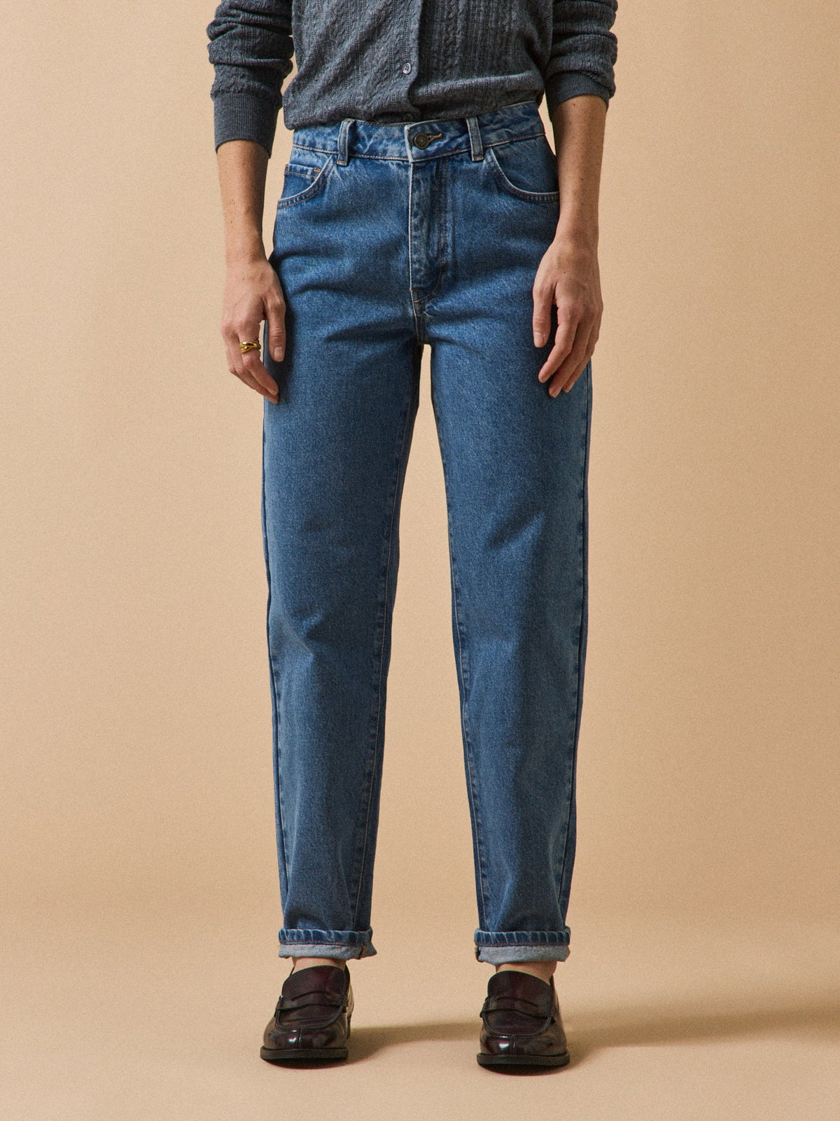 Jean mom femme Claire coton biologique - 1
