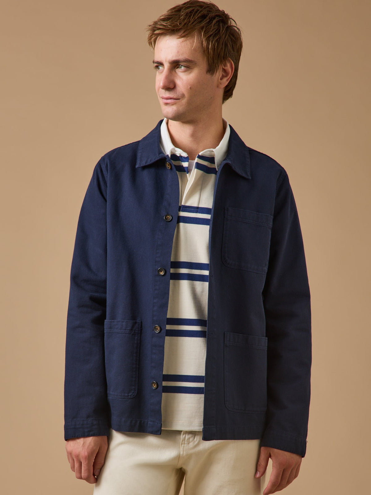 Veste worker homme twill coton recyclé - 1