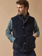 Veste matelassée sans manches velours homme - 2