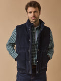Veste matelassée sans manches velours homme - 1
