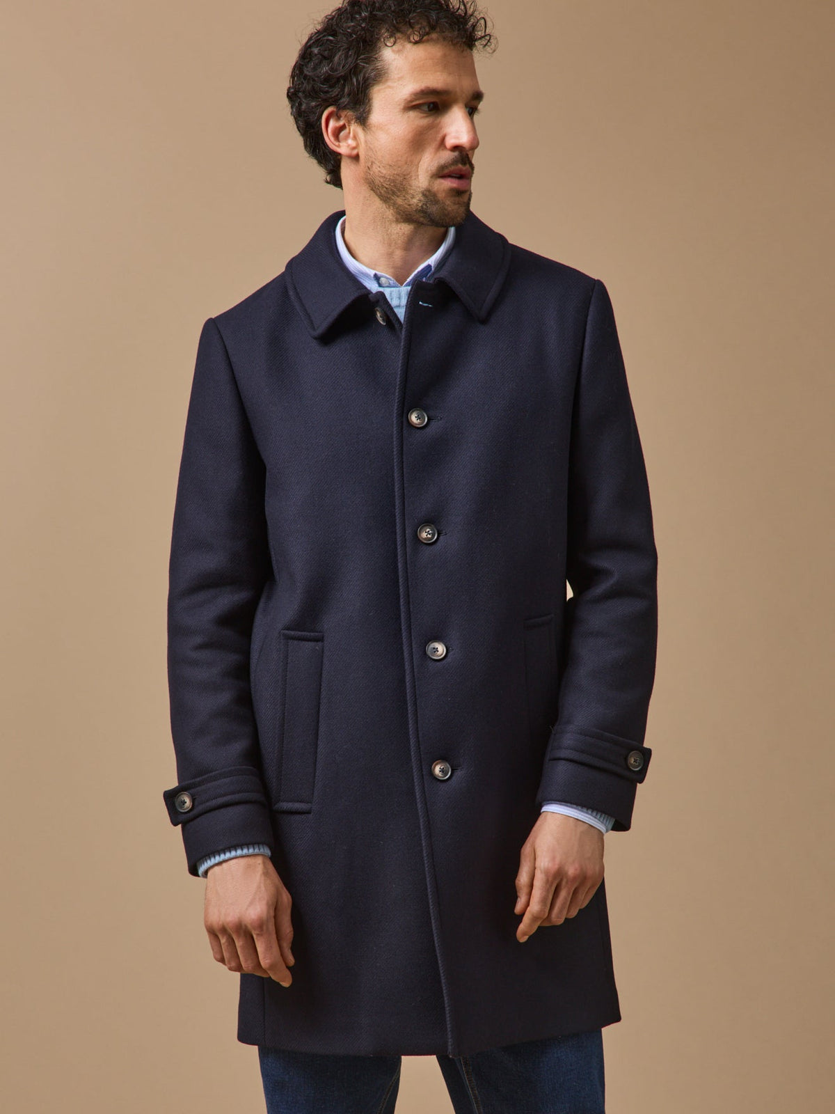 Manteau pardessus lainage homme - 2
