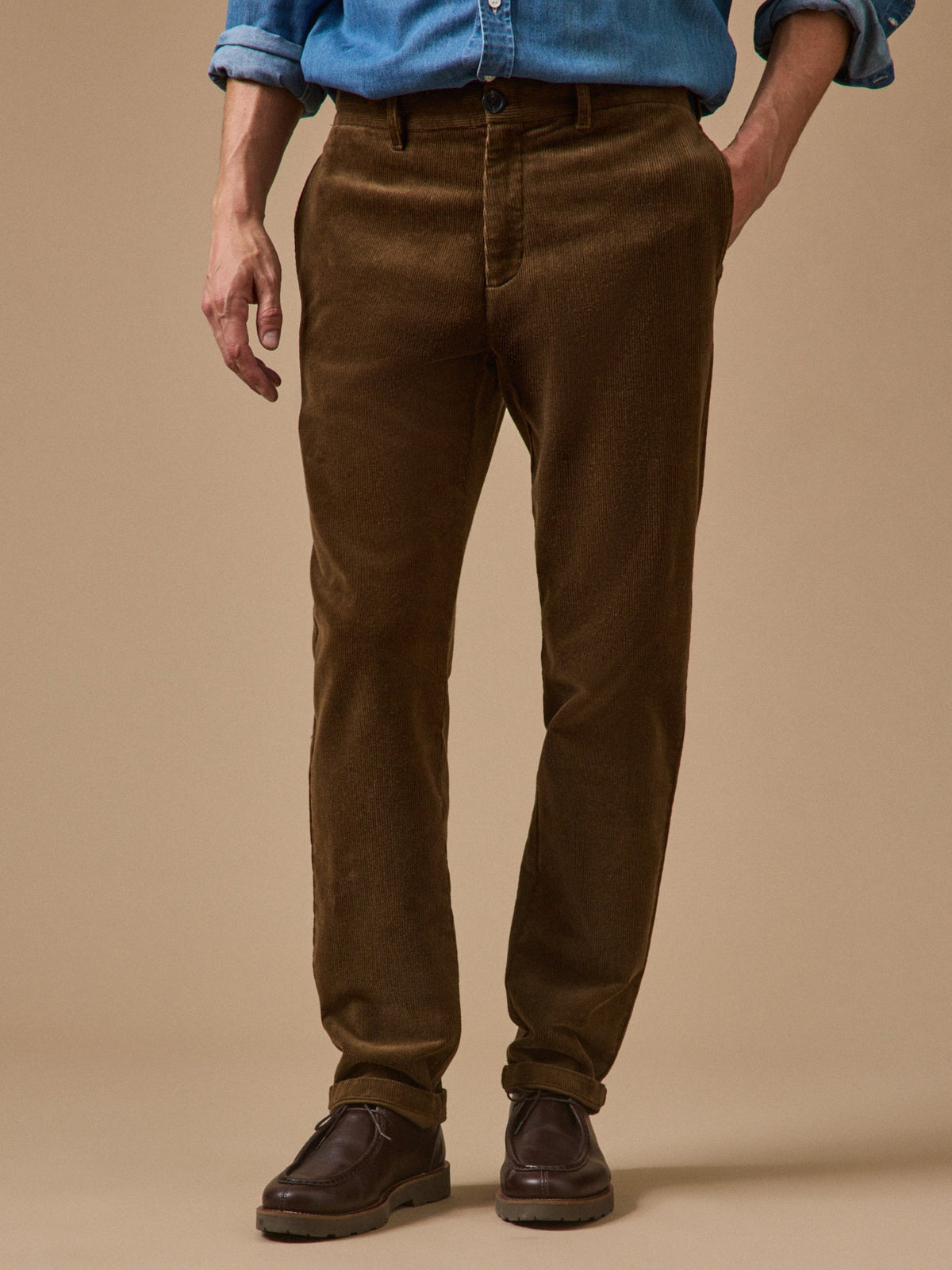 Chino velours regular homme - 1