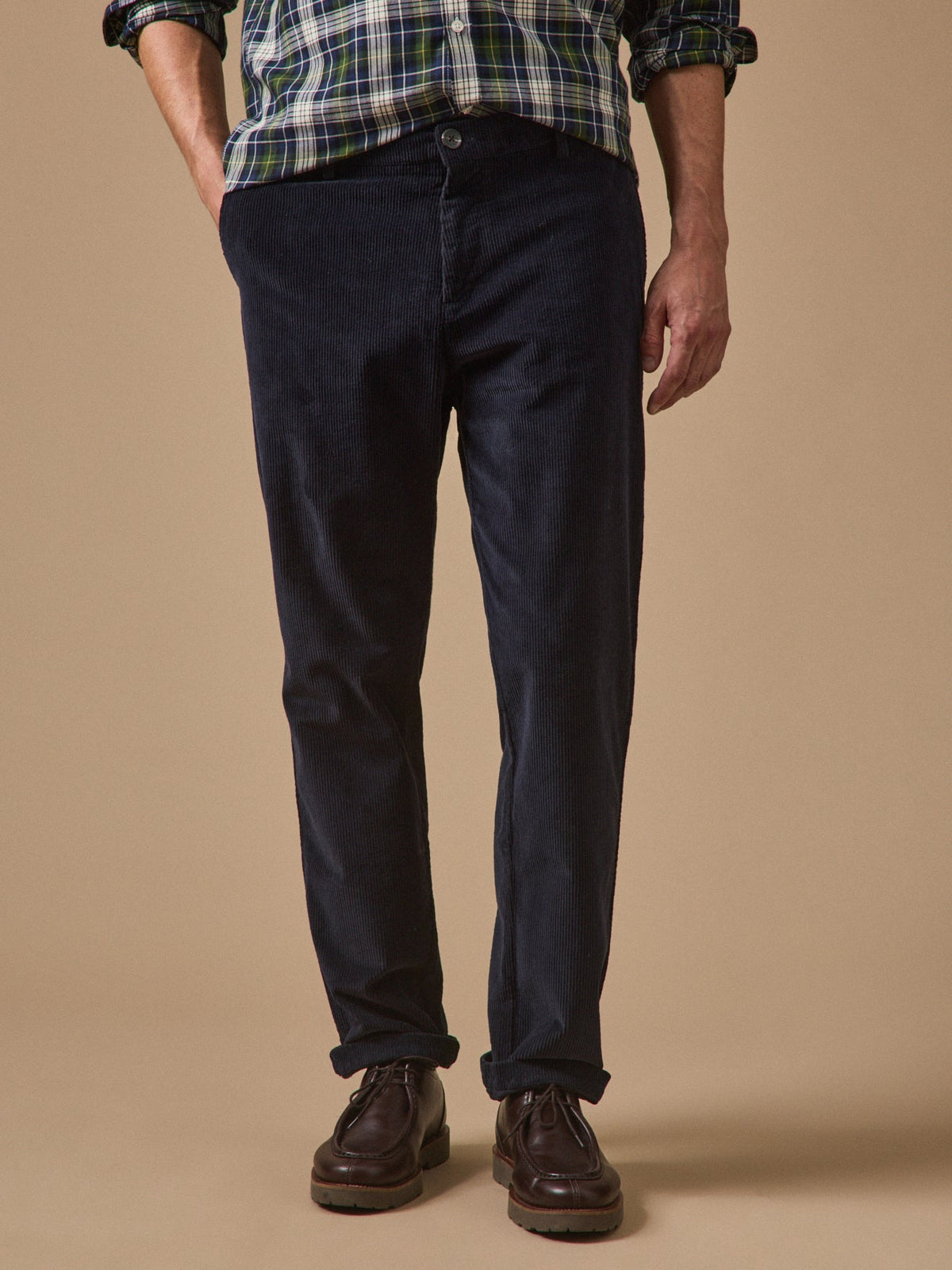Pantalon taille élastiquée velours homme - 1