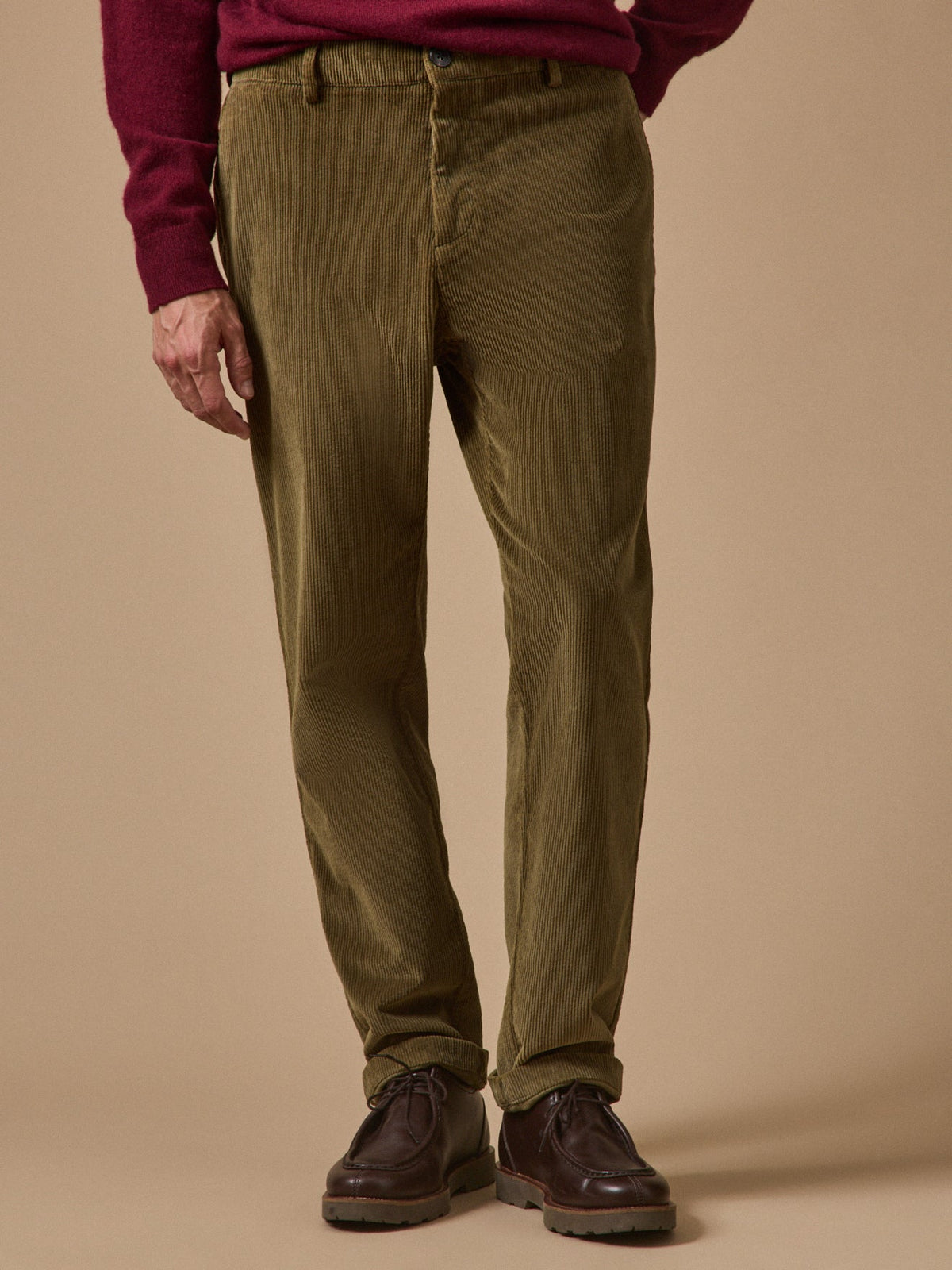 Pantalon taille élastiquée velours homme - 4