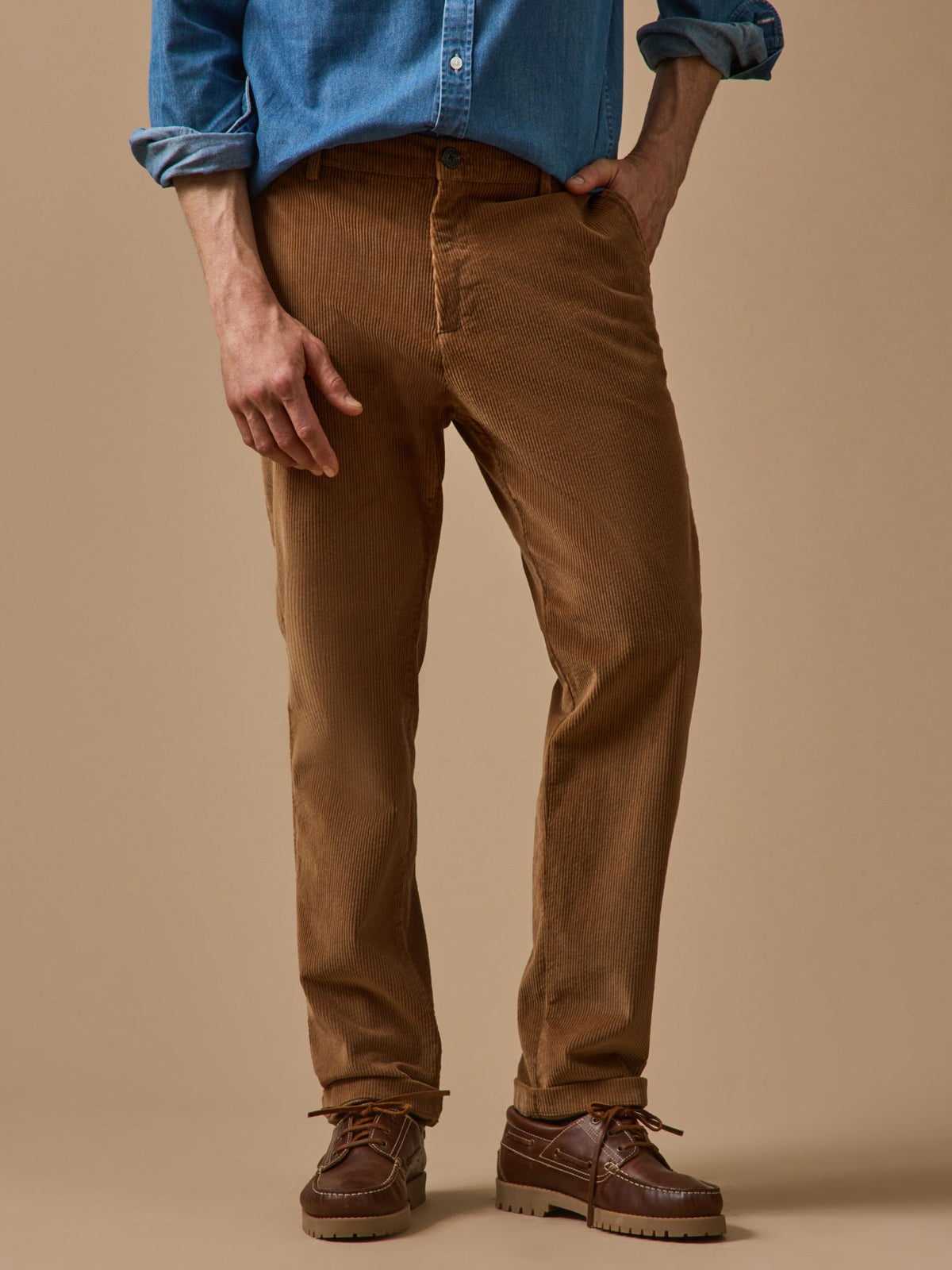 Pantalon taille élastiquée velours homme - 5