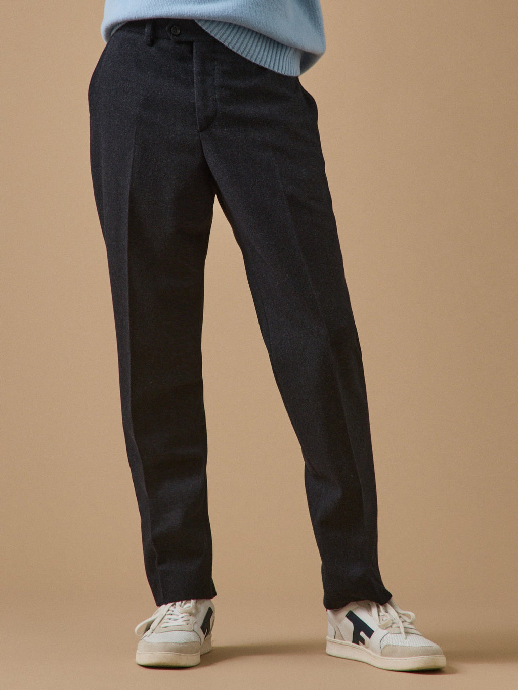 Pantalon lainage caviar homme - 1
