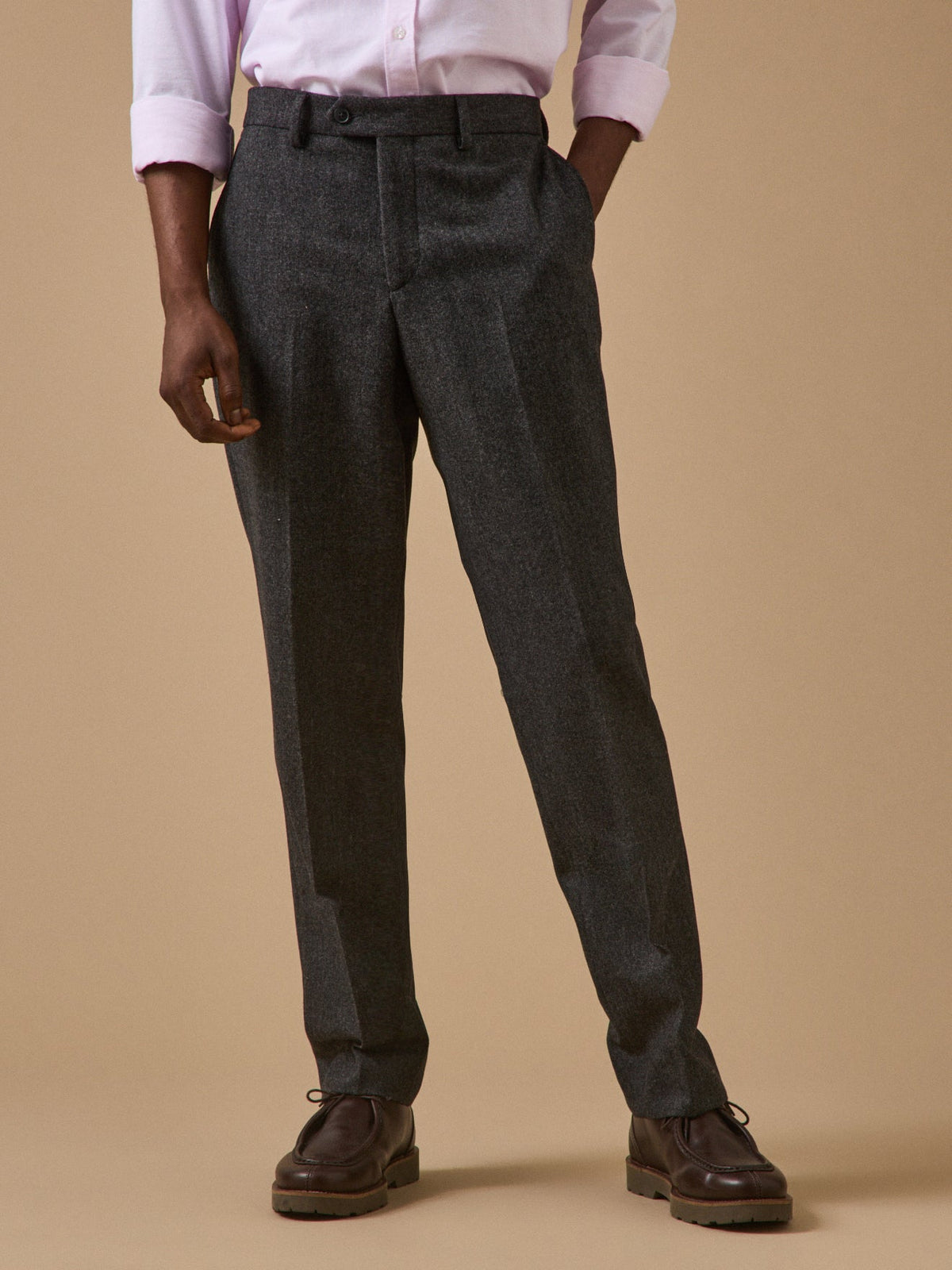 Pantalon lainage caviar homme - 3