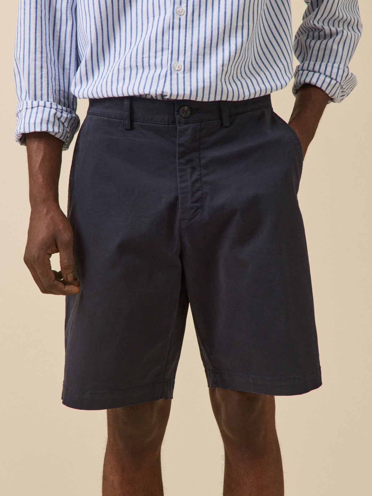 Bermuda chino homme coton stretch - 1