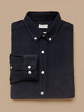 Chemise velours homme coupe contemporaine - 1
