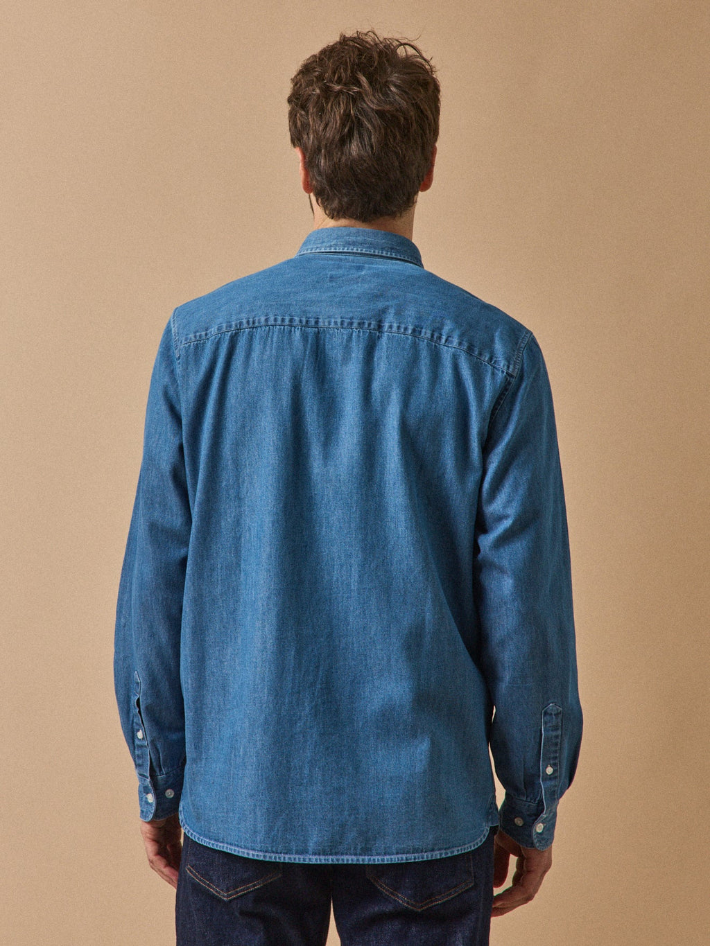 Chemise en jean homme coupe contemporaine - 2