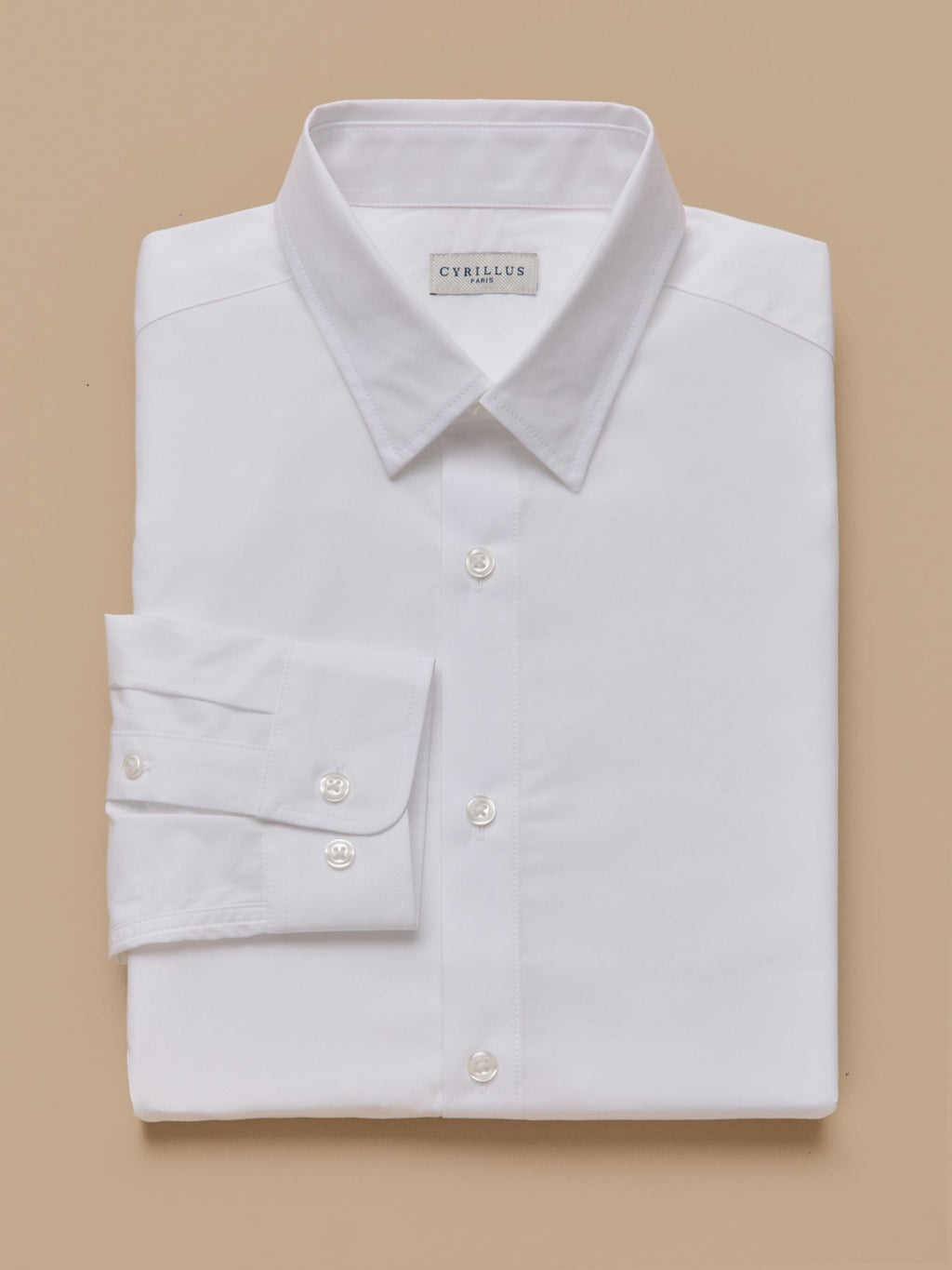 Chemise popeline unie homme coupe ajustée - 1