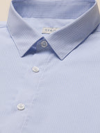 Chemise popeline carreaux homme coupe ajustée - 2