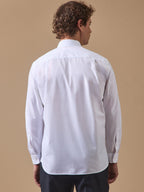 Chemise popeline unie homme coupe contemporaine - 2