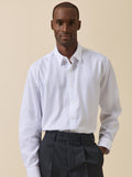 Chemise twill uni homme coupe ajustée - 1