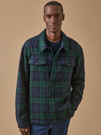 Surchemise tartan homme en laine - 1