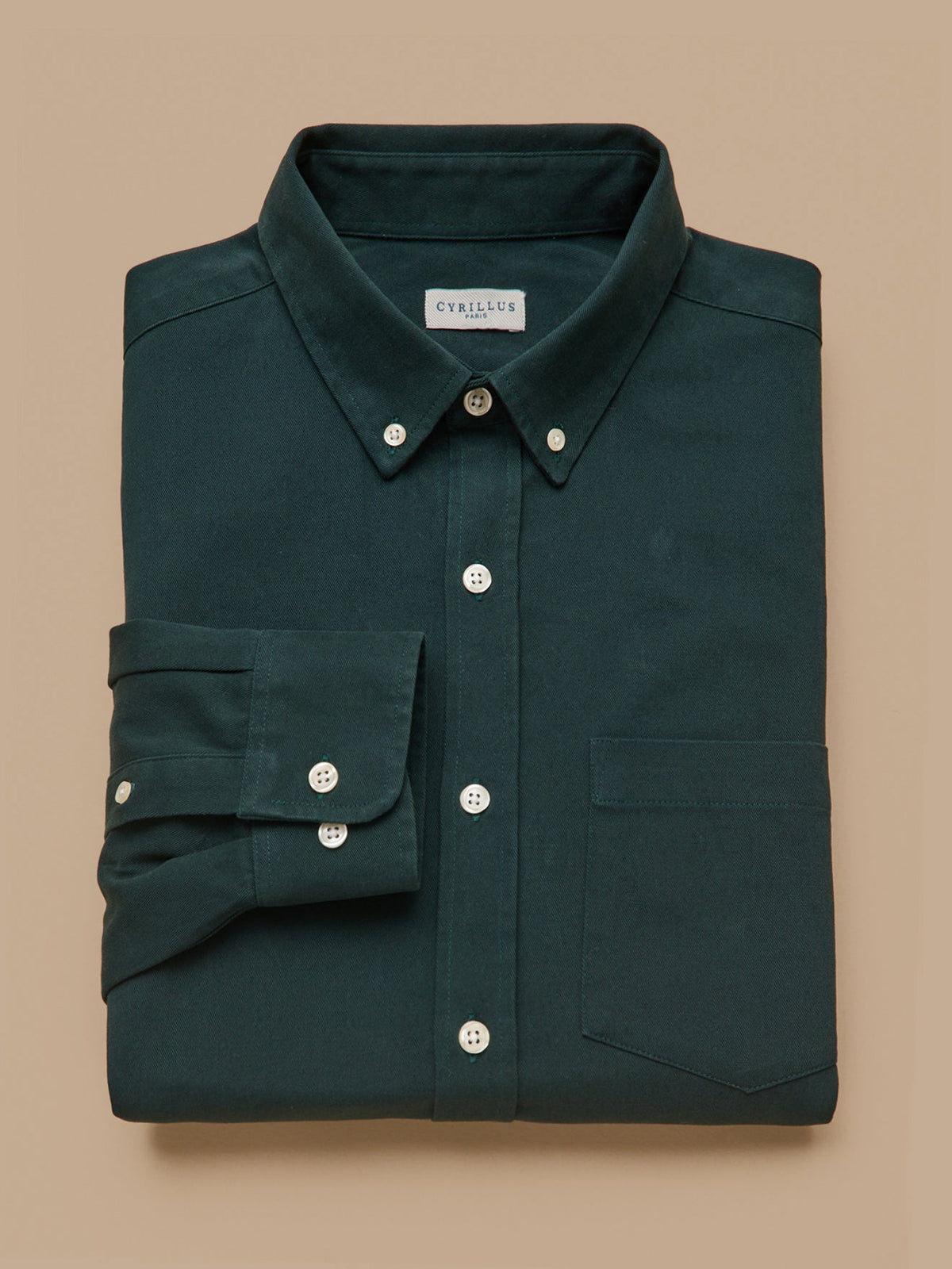 Chemise twill délavé homme - coupe contemporaine - 3