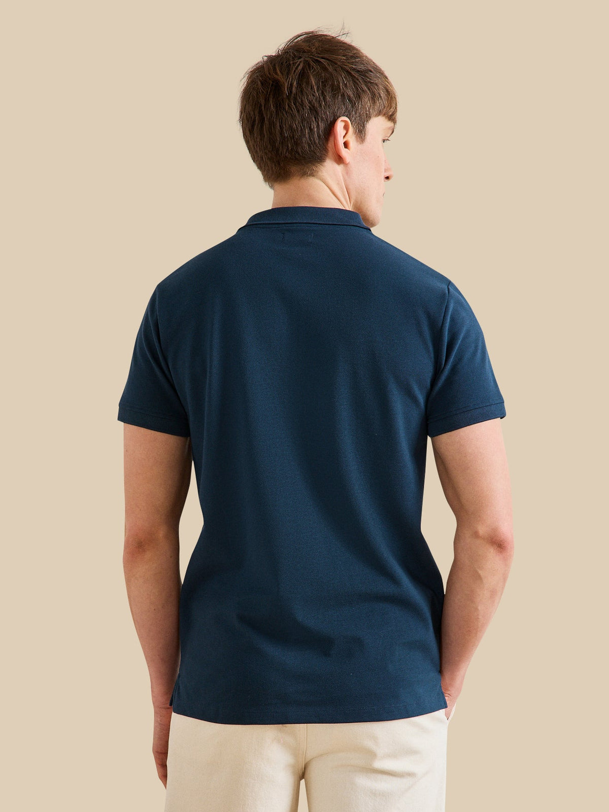 Polo uni maille piquée homme coton biologique - 2