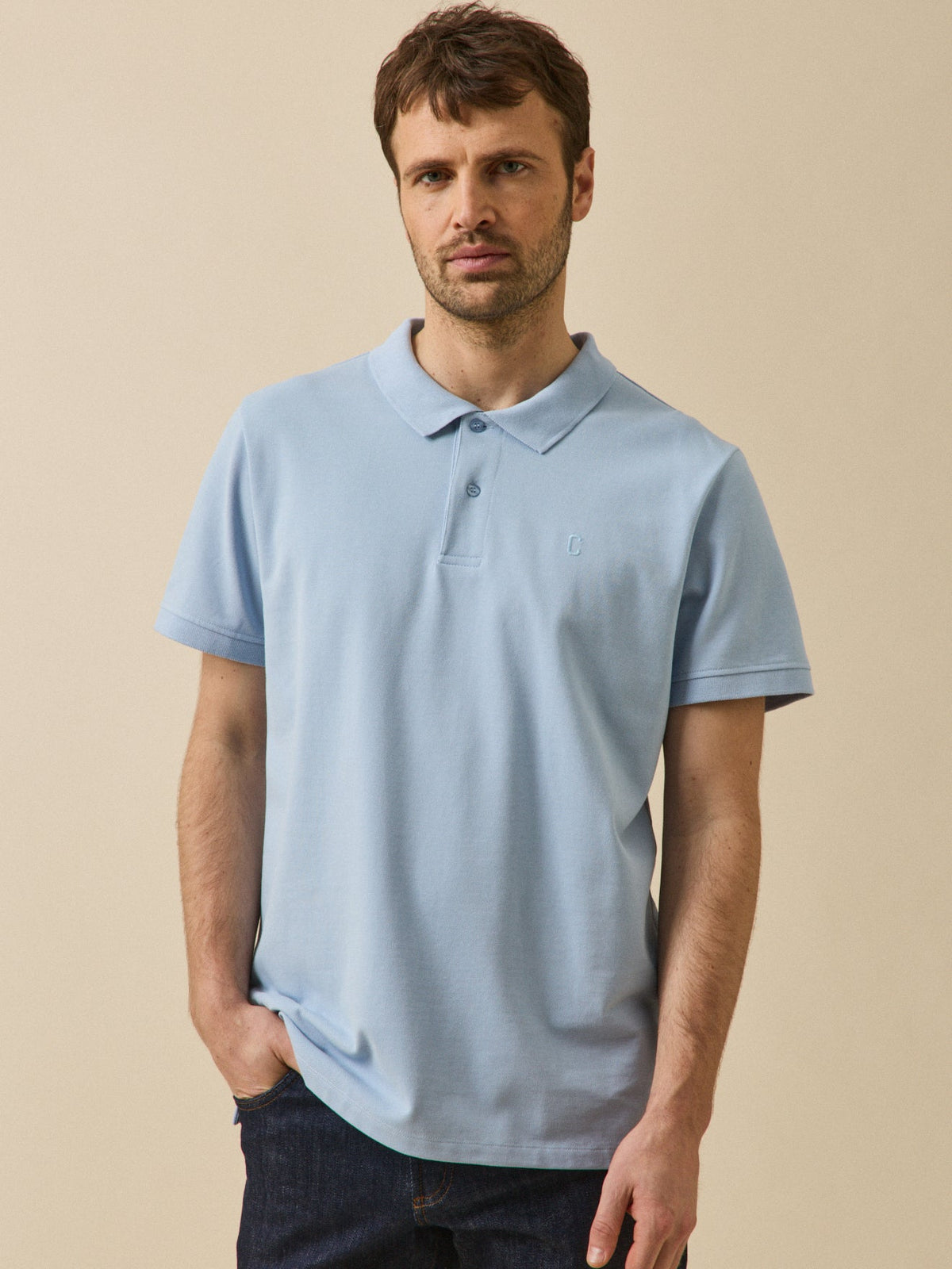 Polo uni maille piquée homme coton biologique - 3