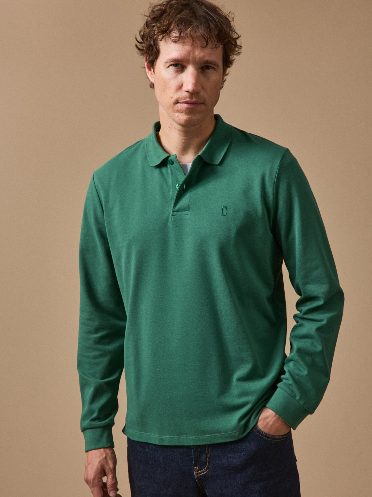 Polo maille piquée homme coton biologique - 1