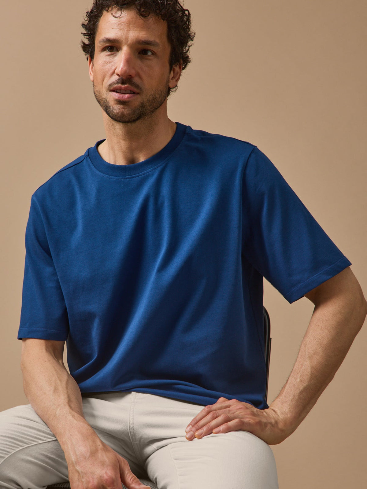 T-shirt uni homme coton biologique - 1