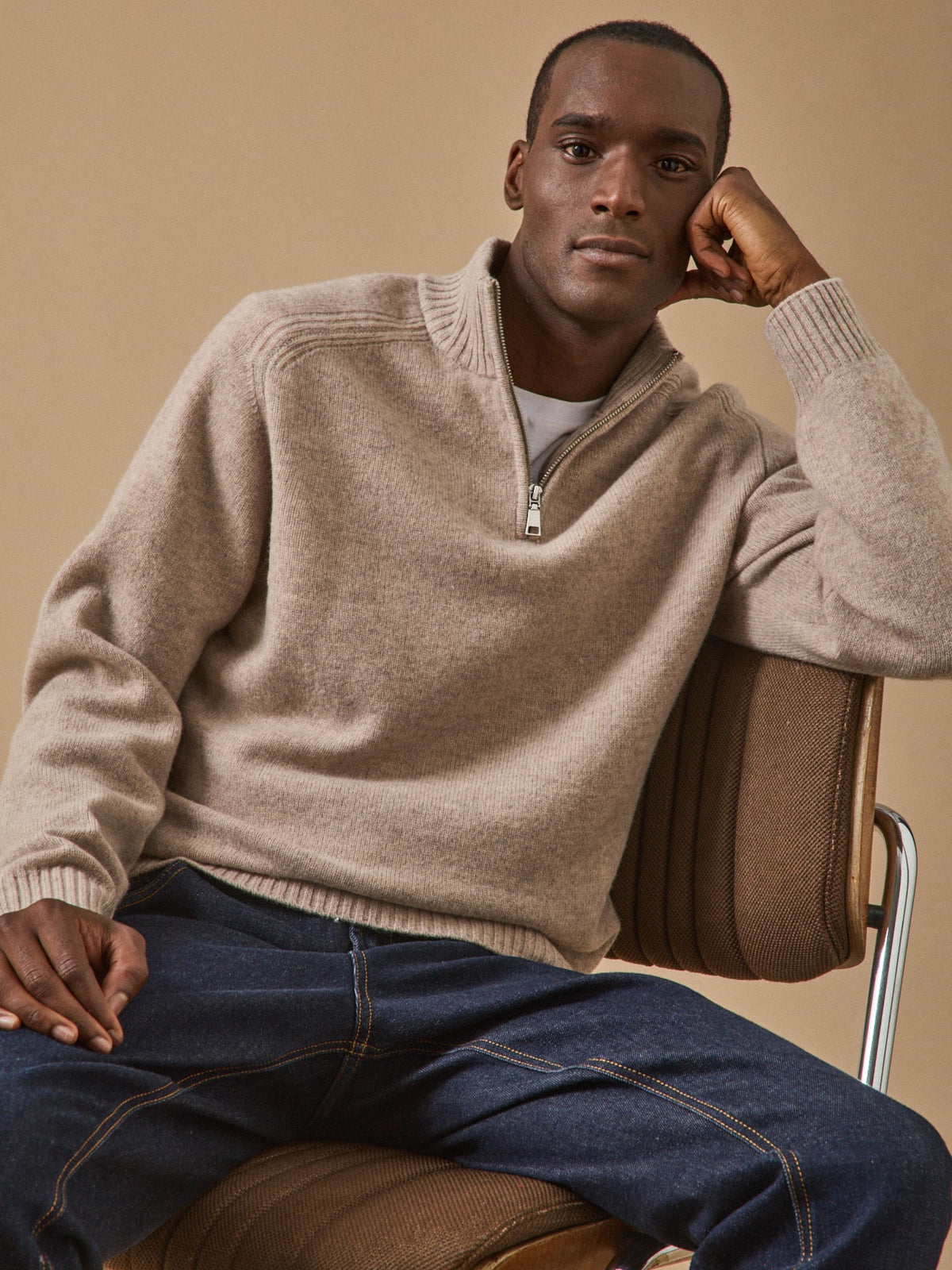 Pull col montant zippé homme - 2