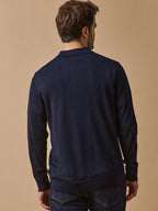 Pull fin col polo laine mérinos homme - 2