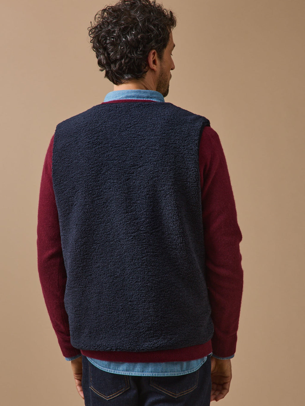 Veste sans manches en sherpa homme - 2