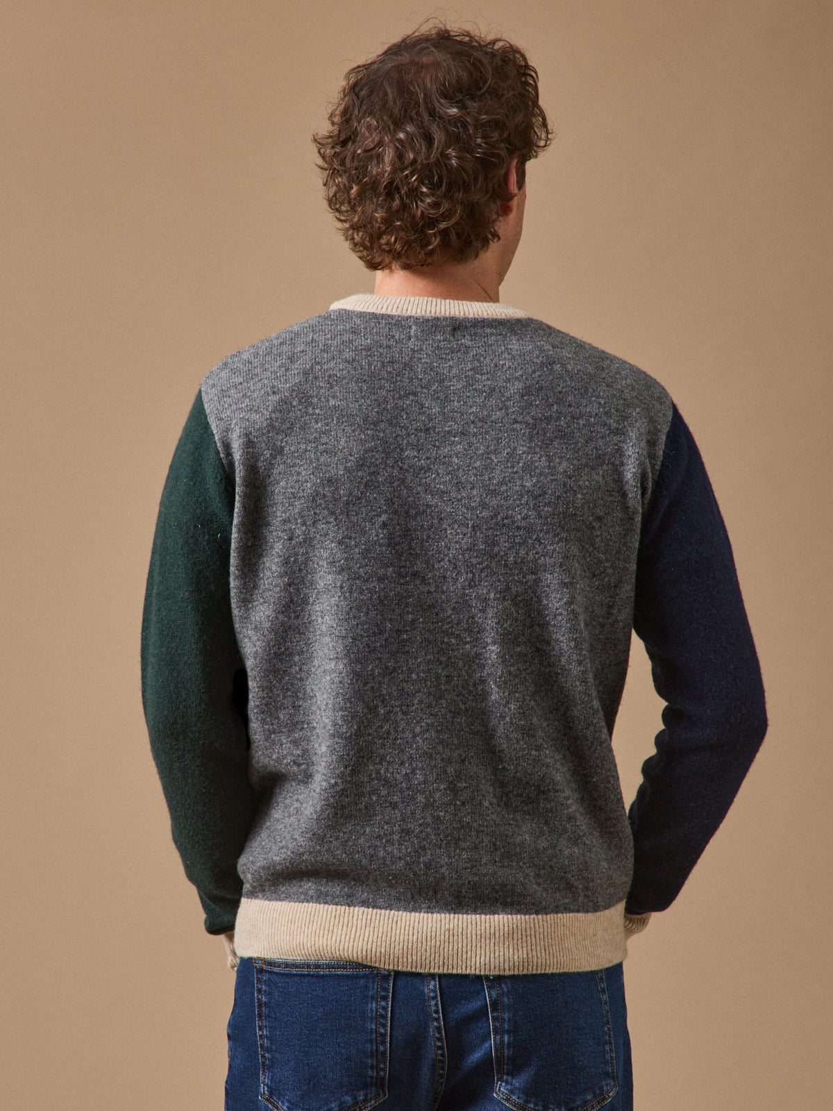 Pull colorblock homme - 2