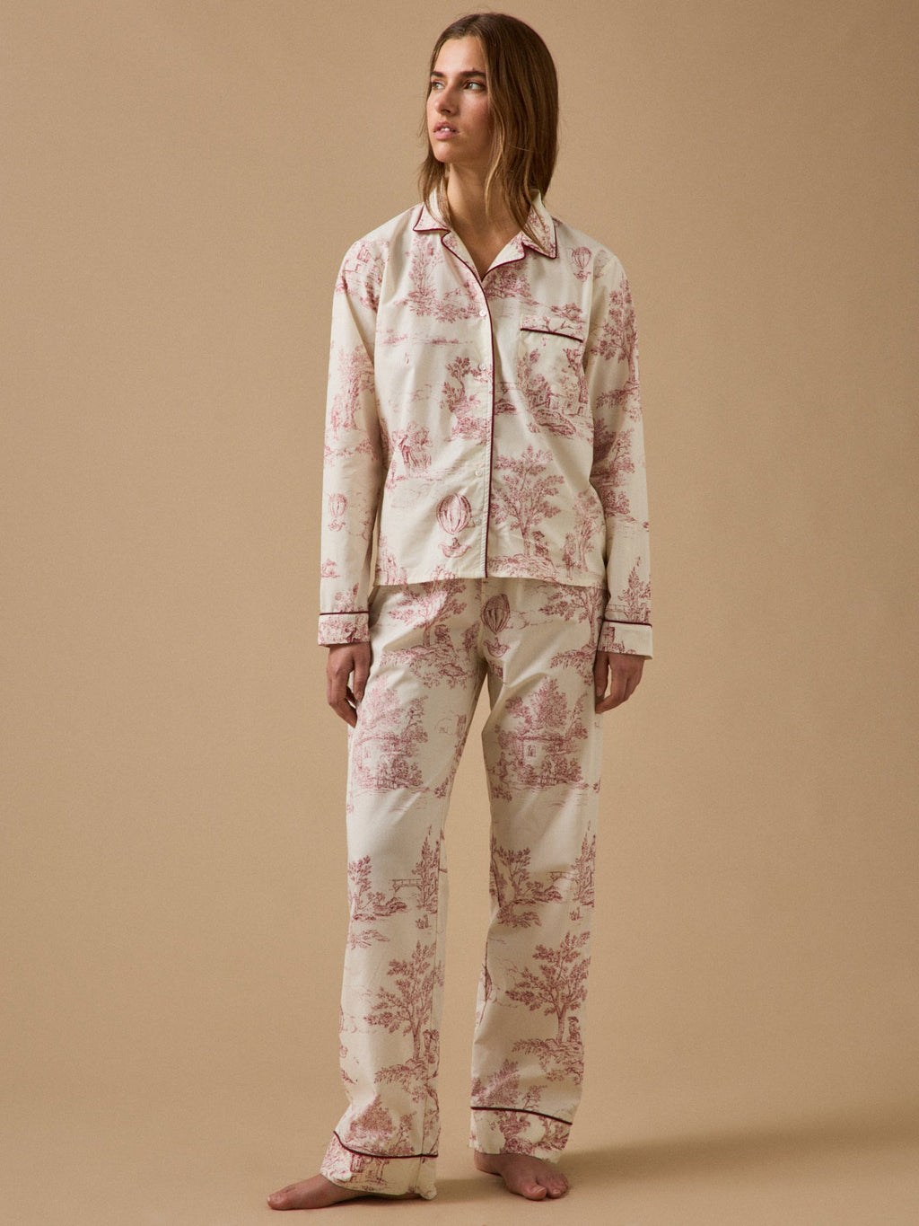 Pyjama Femme esprit toile de Jouy - 1